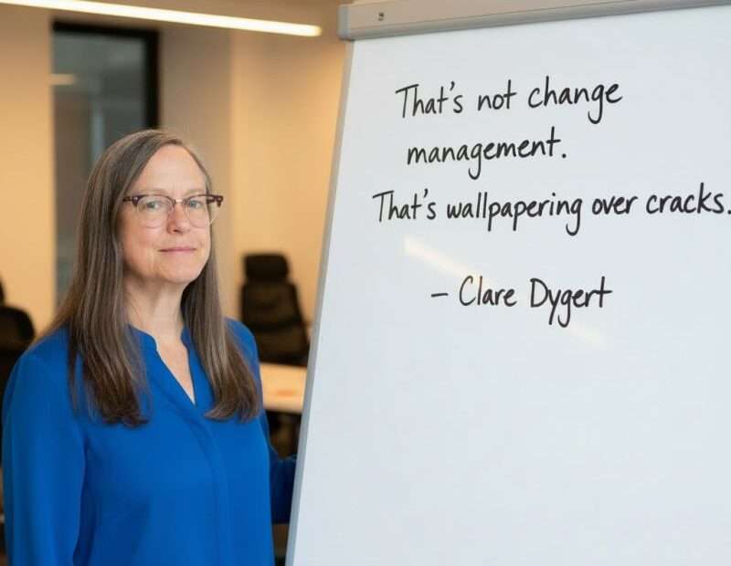 Clare change management whiteboard